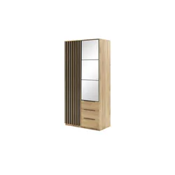 Drehtürenschrank   ¦ holzfarben ¦ Maße (cm): B: 100 H: 215 T: 61.0