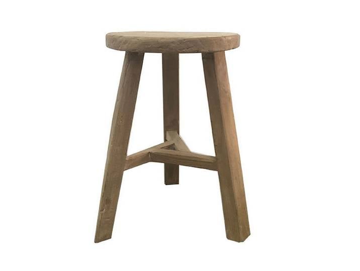 daslagerhaus living Fußhocker Hocker Vintage natur