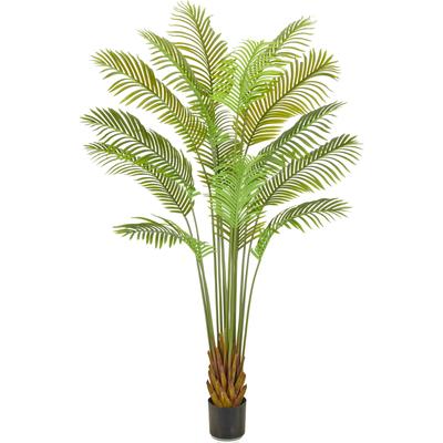 Kunstpalme CREATIV GREEN "Arecapalme", grün, H:200cm, Obermaterial: 100% Kunststoff, Kunstpflanzen, mit naturgetreuen Palmwedeln