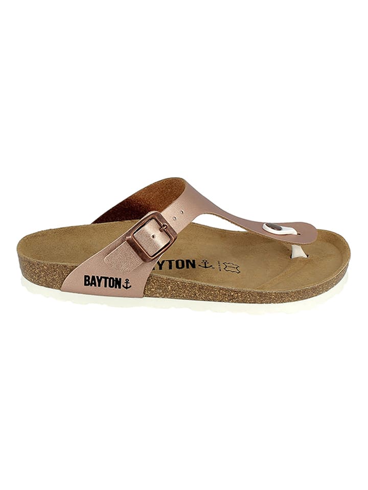 BAYTON Leder-Zehentrenner "Mercure" in Kupfer - 42
