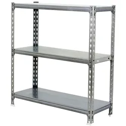 SimonRack Metallregal, 1000x900x300 mm, 3 Ebenen, Metallboden, 180 kg Biegepunkt, Verzinkt - Simonclick