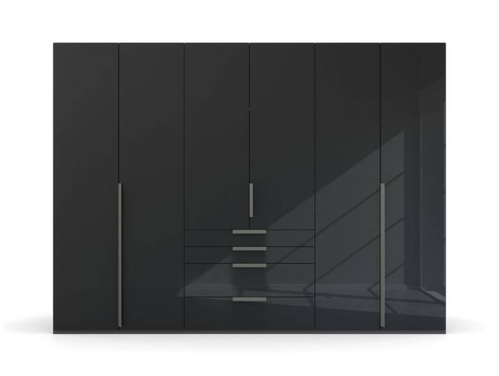 Kleiderschrank PURISMA Graphitgrau/ Glas Graphitgrau