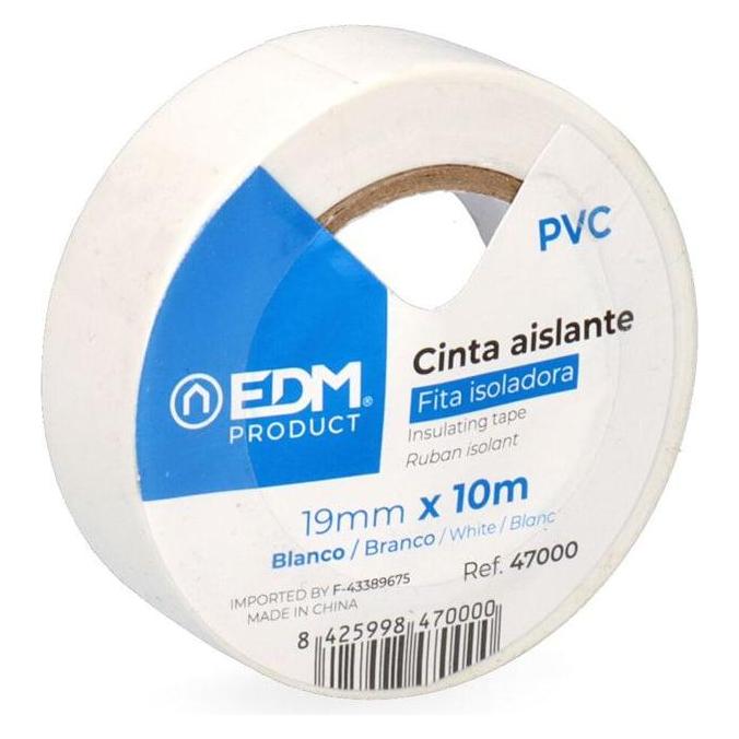 EDM Supra Qualitätsisolierband weiss 19 mm x 10 m (19 mm) (32610993)