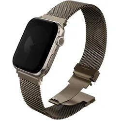 Uniq Strap Dante Pro for Apple Watch 42/41/40mm Stainless Steel gold (304 Edelstahl, Edelstahl, Stainless Steel), Uhrenarmband, Gold