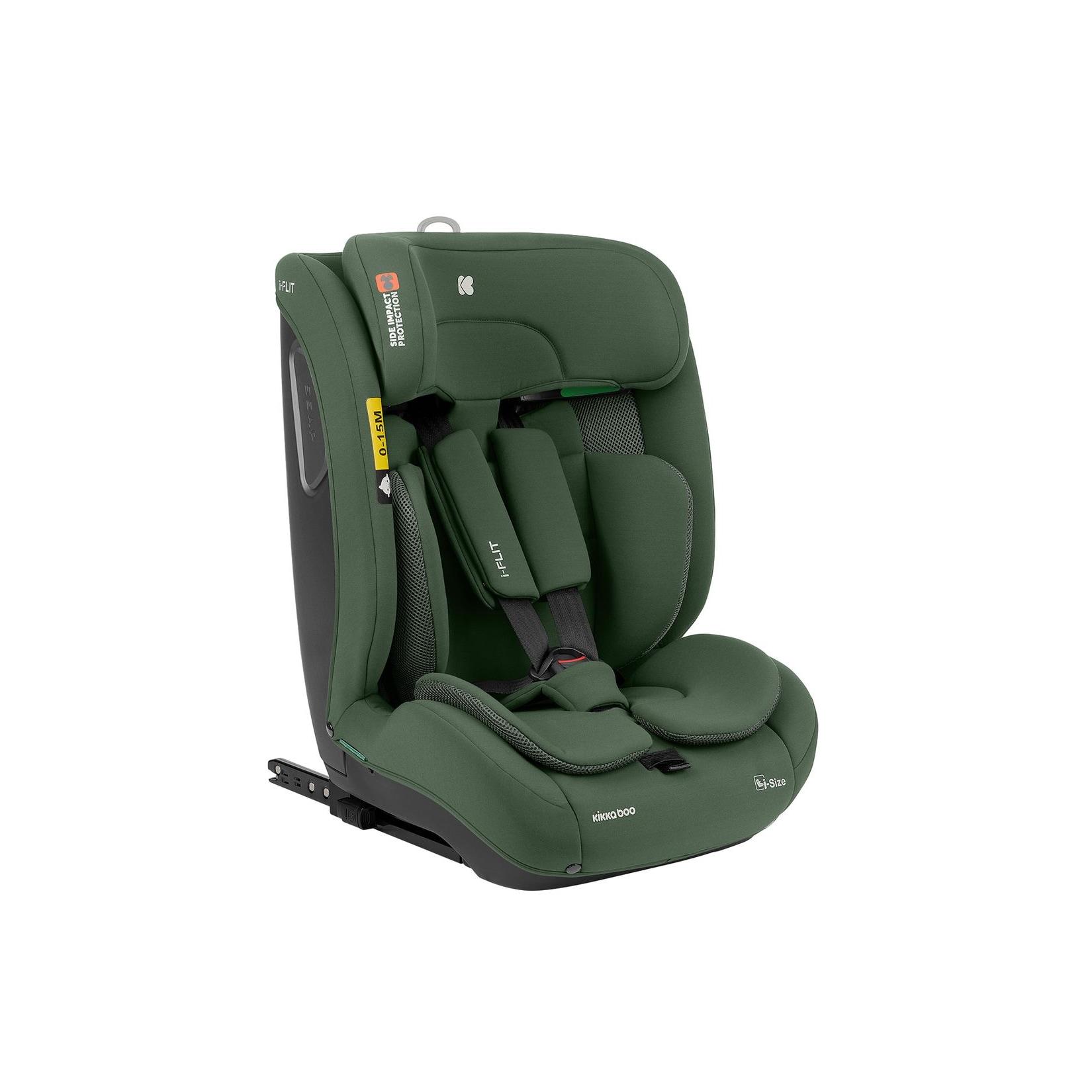 Kikka boo Kindersitz i-Flit i-Size (76-150cm) Isofix Kopfstütze verstellbar SPS grün