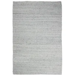 TEPPICH Kurzflor, handgewebt, GLAVEN, in Hellgrau, Bouclé-Struktur, 120 x 170 cm
