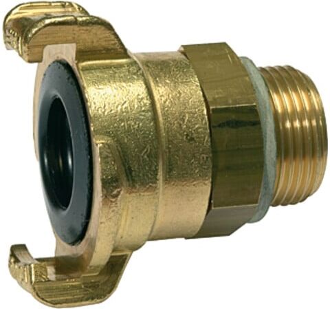 Riegler GEKA-Gewindestück, 360 ° drehbar, Messing blank, G 3/4 AG (K 211 A)