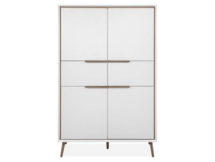 CALICOSY - Buffet Haut 4 Portes et 2 Tiroirs H140 cm - ARONA