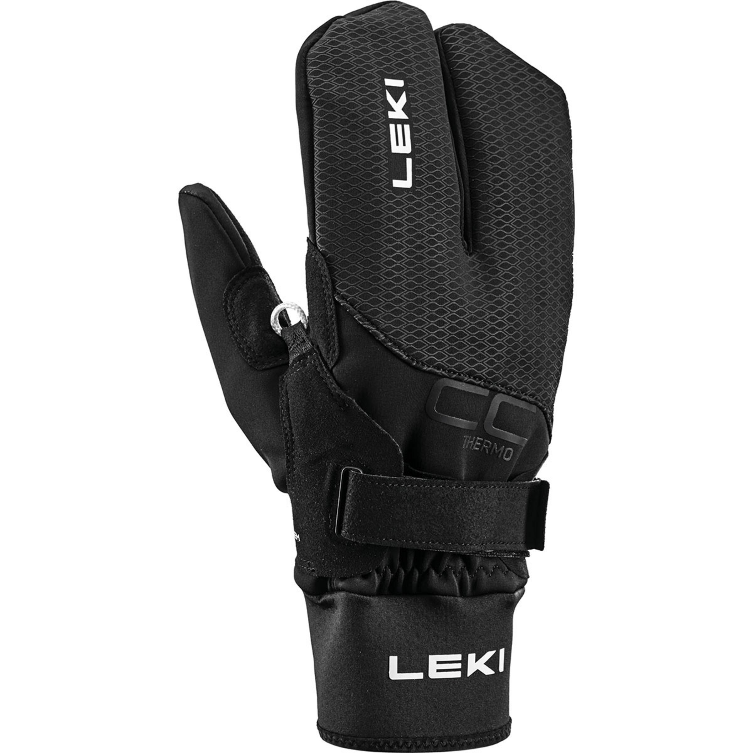 Leki CC Thermo Shark Lobster (2+2) Langlaufhandschuhe schwarz Größe 9.5 Langlauf Skating | Langlauf Klassik Widerstandsfähig Wasserabweisend