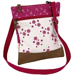 Crossbag Steuerrad & Anker pink 154