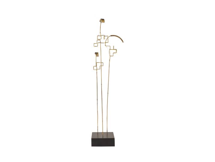 DCW éditions - Lampe sans fil rechargeable Boucle - Métal - Laiton naturel brossé - Designer Eric de Dormael