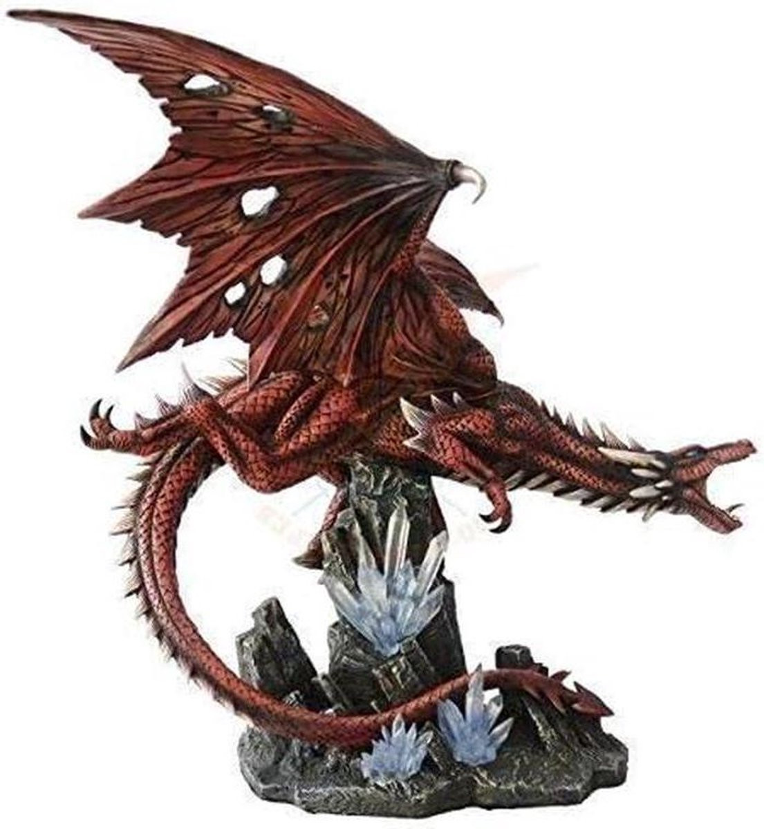 Rood Drakenfiguur - Groot Vliegend Fantasiedier voor Decoratie