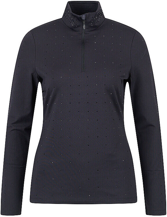 SPORTALM Damen Unterzieh ZIpshirt aus kuscheligem Jersey schwarz   42 W