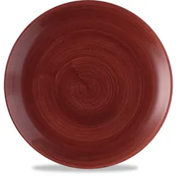 Churchill Stonecast Patina Red Rust Teller Flach Coup 26cm Stonecast