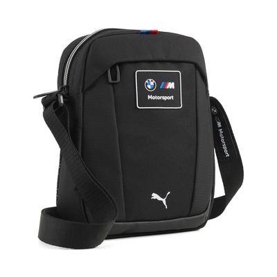 Umhängetasche PUMA "BMW M Motorsport 2,5 l Tragetasche Erwachsene", Damen, Gr. B/H/T: 25cm x 20cm x 6cm onesize, schwarz, Polyester, Taschen Umhängetasche
