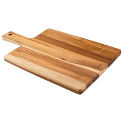 Tramontina KITCHEN Schneidebrett aus Teakholz, FSC-zertifiziert, mit Griff, 34 x 23 cm