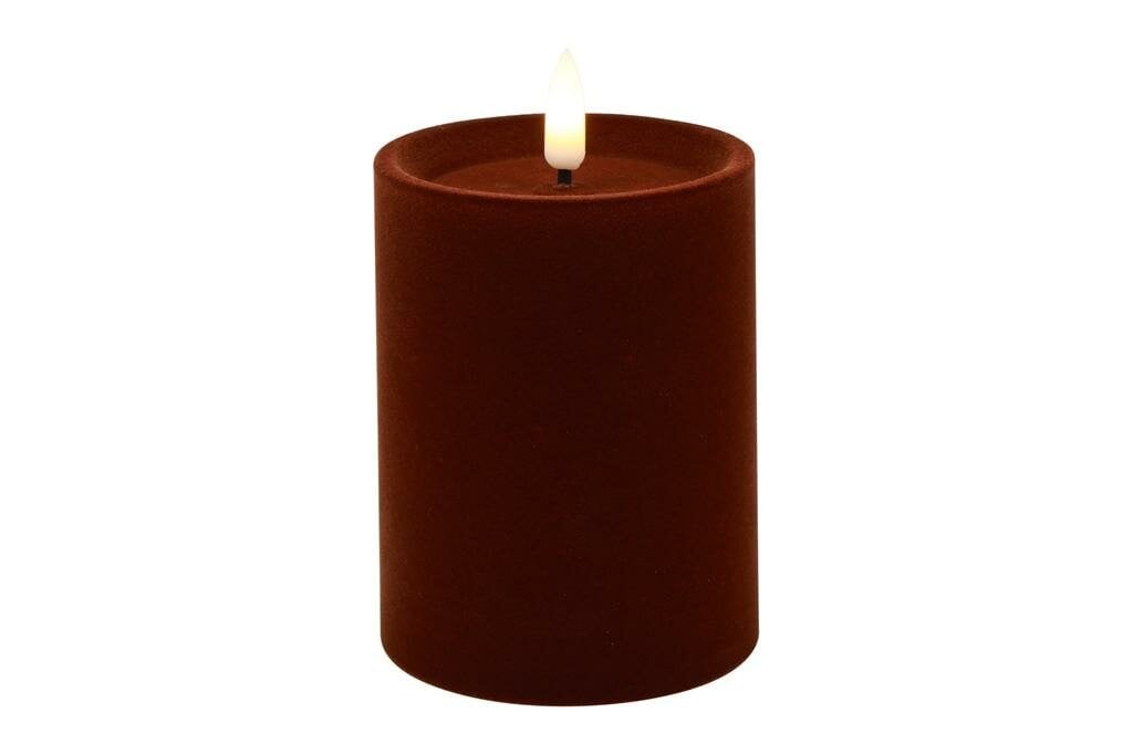 Countryfield Ledkaars Lyon Donkerbruin Velvet D7,5 H10 cm