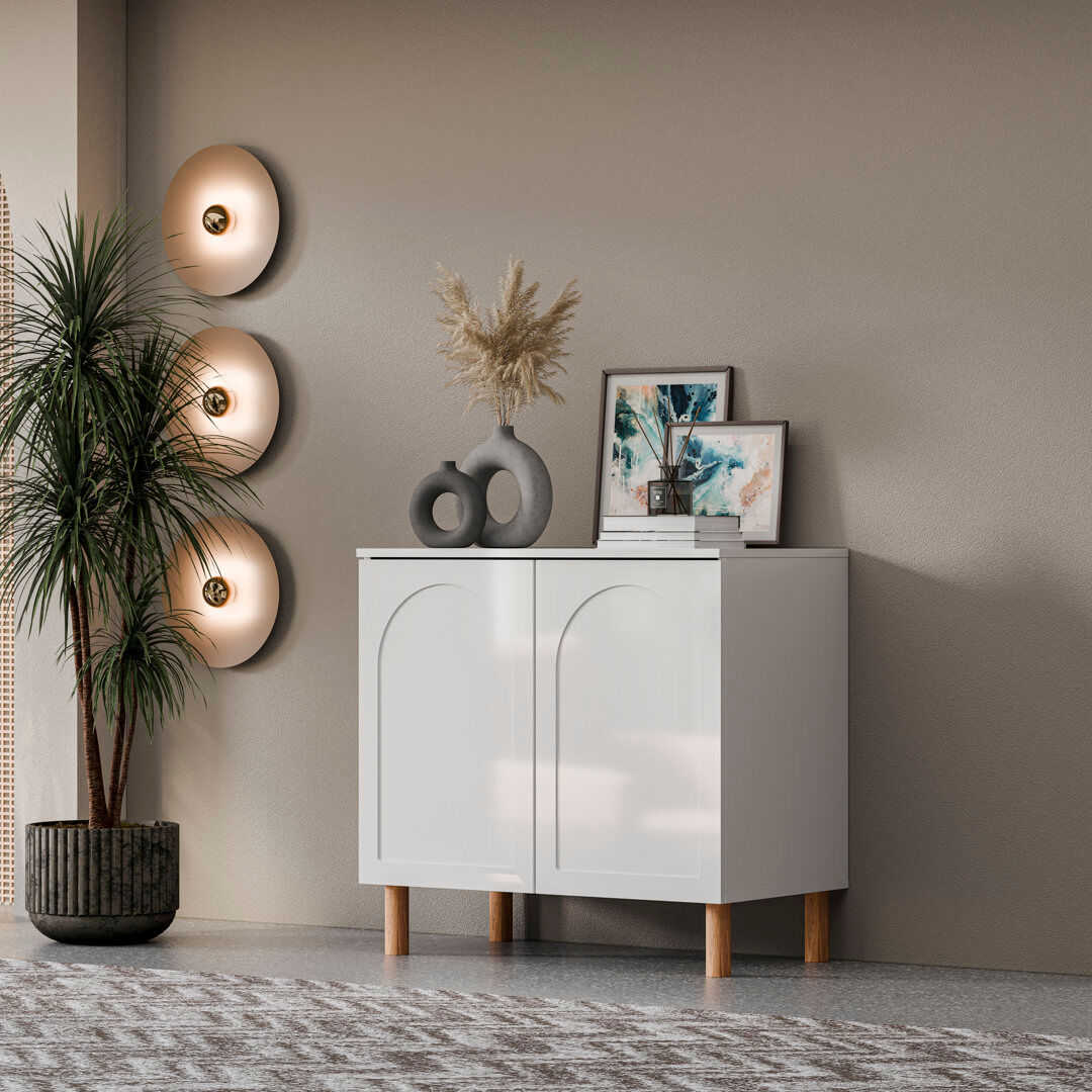 Hashtag Home Bohem Sideboard White Set of One