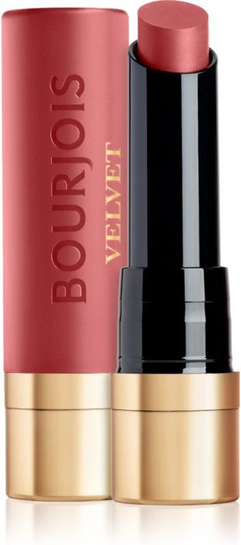 Bourjois Rouge Velvet The Lipstick long-lasting lipstick with matt effect shade 49 Maca Rose 2.4 g