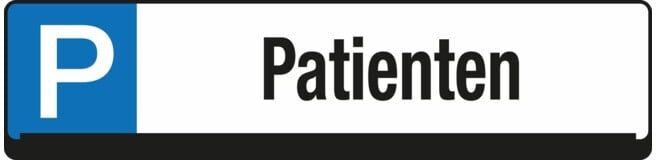 Panneau de réservation de parking Eichner Patients (9219-00275)