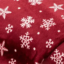 Wellness-Fleece "Kristalle", weinrot