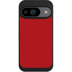 Nivocase Handyhülle für Google Pixel 9 Hülle NIVOpure Case Schwarz Farbe Rot einfarbig (Google Pixel 9), Smartphone Hülle, Schwarz, Rot