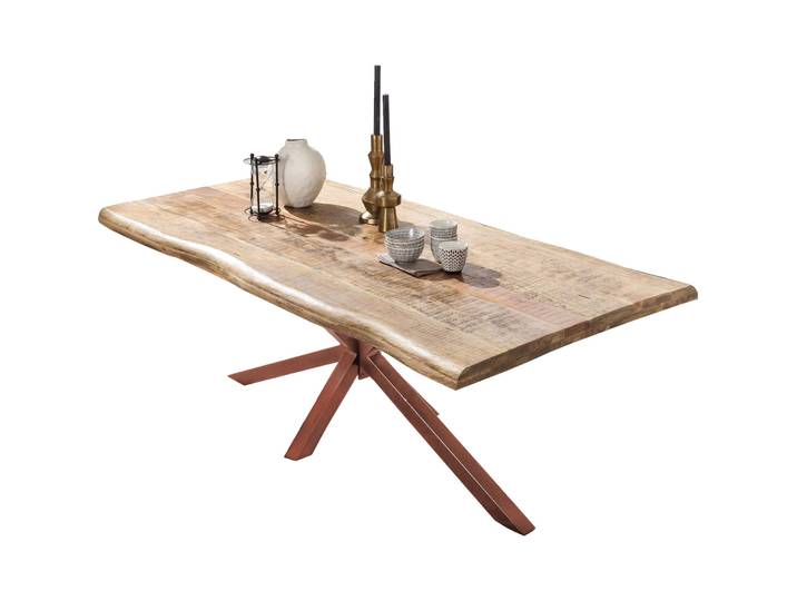 Esstisch Stella Mango natur Massivholz B 200 T 100 cm - Esstisch