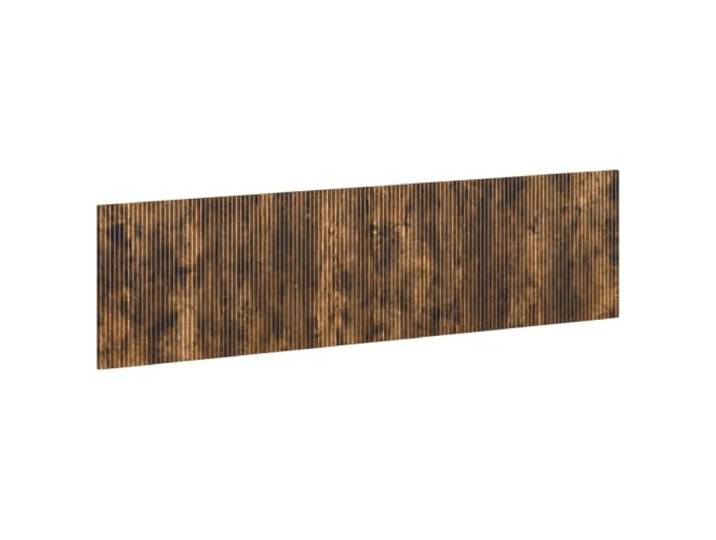 GHVBNMF Wandkopfteil Raucheiche mit Fächern 200x50cm Wandmontage Platzsparendes Wandboard fürs Schlafzimmer mit feuchtigkeitsbeständiger Oberfläche und praktischen Fächern.