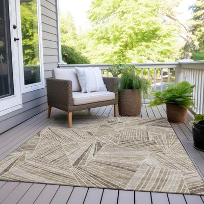Addison Rugs Machine Washable Indoor/ Outdoor Chantille Modern Mosaic Rug