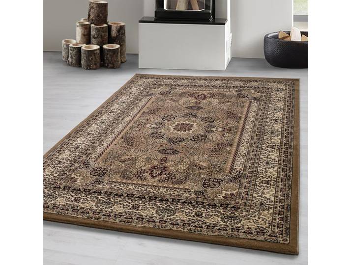 Carpetsale24 Tapis Oriental Classique Beige 300x400 cm - Motifs Ornementaux et Floraux Tissage Serré Poil Court