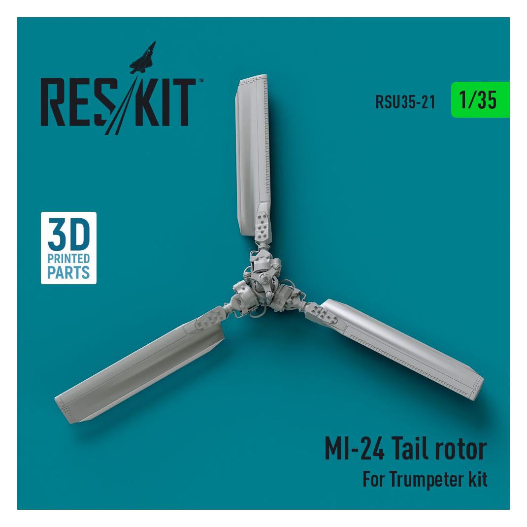 ResKit Mi-24 tail rotor for Trumpeter kit (3D printed) (RSU35-0021)