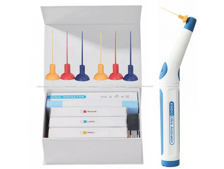 Irrigateur dentaire Endo ultrasonique, activateur sonique pour canaux radiculaires + 60 embouts pour canaux radiculaires