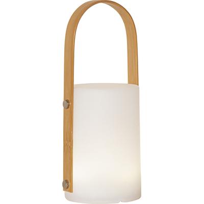 LED Laterne "Laterne Lisa", weiß, B:12cm H:26cm L:12cm T:10cm, PARFORCE TRADITIONAL HUNTING, Leuchten, RGB+W-Licht, USB-C-Ladung, tragbare Laternenform mit Holzgriff
