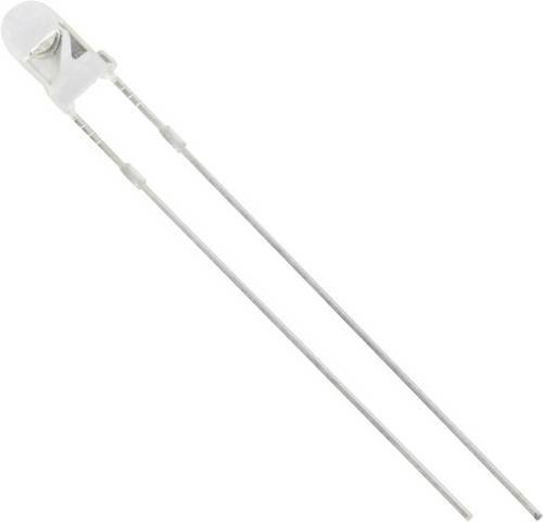 TRU Components 1577375 LED bedrahtet Rot Rund 3mm 12500 mcd 25° 20mA