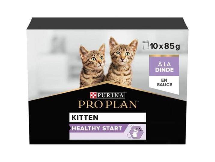 PRO PLAN Sachets pour chat Junior Dinde 10 x 85 g