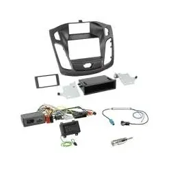 Ford Focus (DYB) 04/2011-11/2014 Einbauset 2-DIN Doppel DIN mit Fach Radioble...