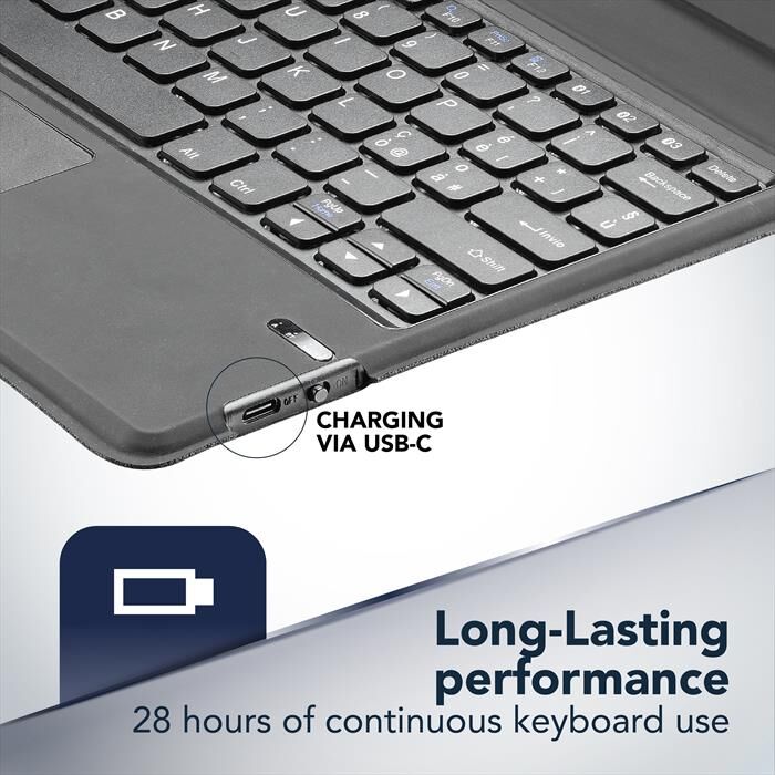 Cellular Line Custodia Keyboardcasetabk Per Tablet Fino A 11’’-nero