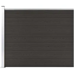 vidaXL, Gartenzaun, Guinevere (1 Element mit 1 Pfosten)