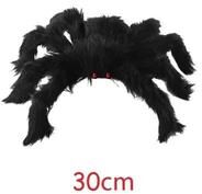 Uplifted Finds Extra Large Plush Black Spider Outdoor Home Bar Haunted House Horror Decoration 30cm