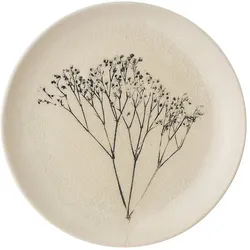 Bloomingville Teller Bea aus Steingut, Ø 22 cm, natur