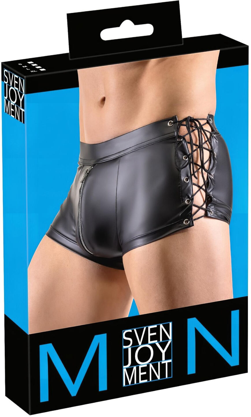 Svenjoyment - Lace-Up Matte Black Boxers - M