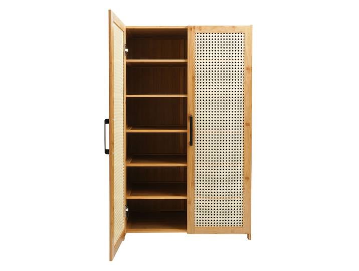 Meuble à chaussures fin à 6 niveaux de 100 cm, organisateur de chaussures autoportant anti-poussière pour salon, entrée, chambre et vestiaire