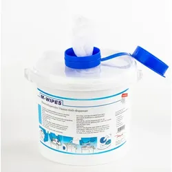 Sovie Care Spendereimer mit Vlies Reinigungstüchern auf Rolle, M-Wipes in Weiß, 17x25 cm - 1 Stück