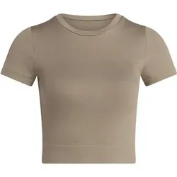 ADIDAS Damen Shirt Workout Essentials Knit Baby, Größe S in Grau Grau