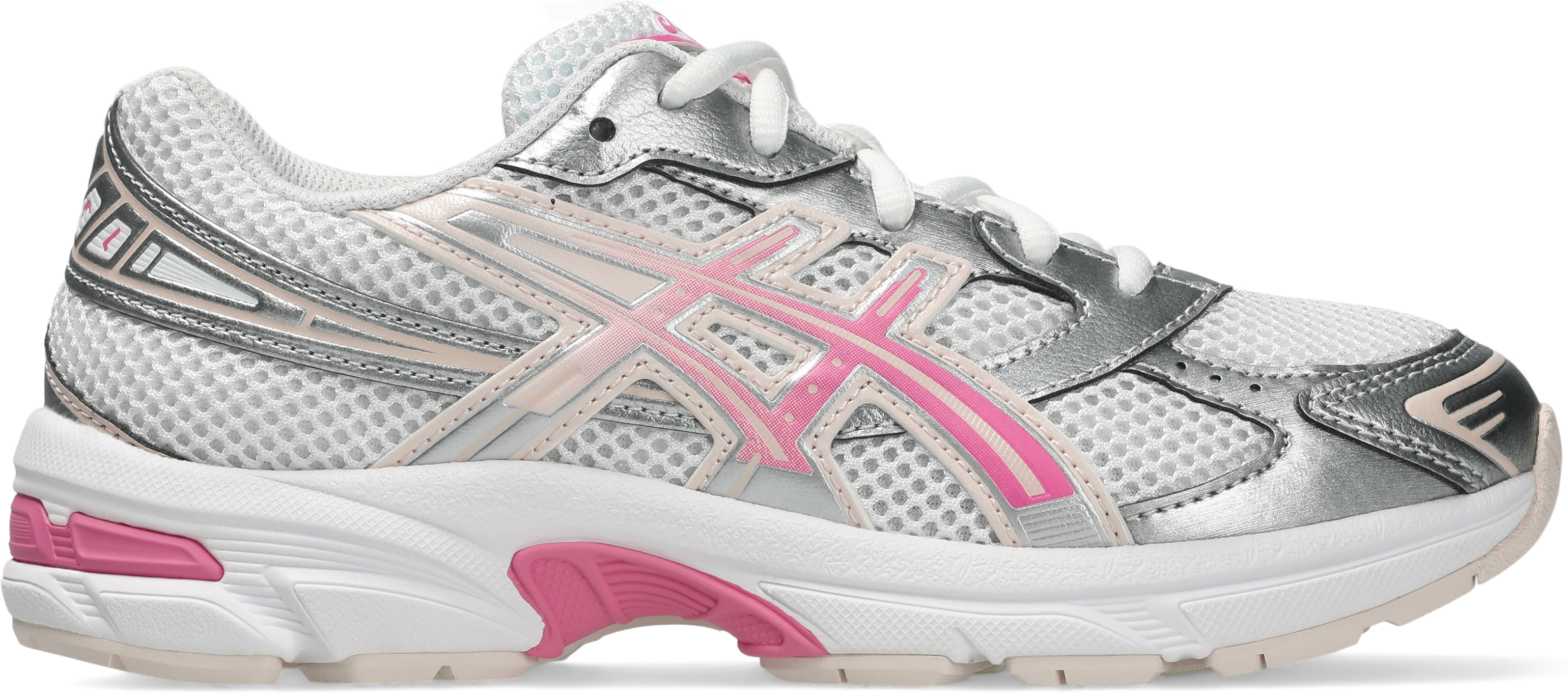 Sneaker ASICS SPORTSTYLE "GEL-1130 GS", Jungen, Gr. 39, pink (weiß, dragon fruit), Synthetik, Schuhe Sneaker weiß, dragon fruit 39