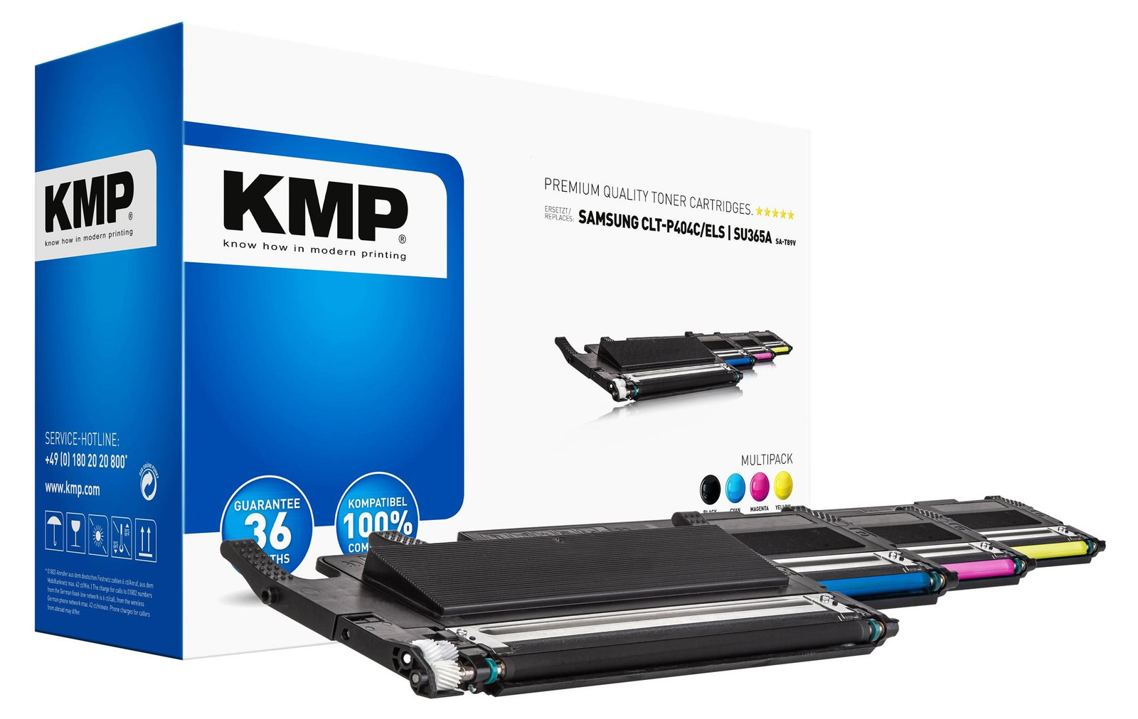 KMP SA-T89V Toner Multipack compatibel met Samsung CLT-P404C
