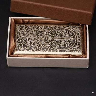 Vintage-Zigarettenetui, für 20 Zigaretten, leicht und tragbar, doppelseitig mit mehreren Mustern, Accessoire