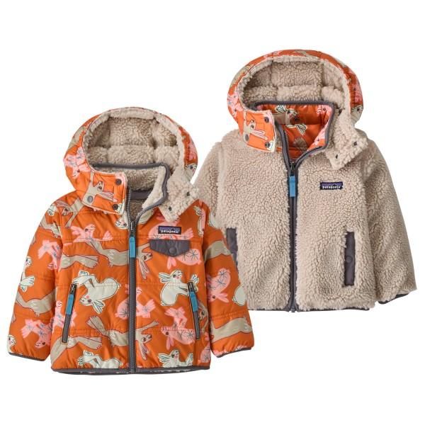 Patagonia - Baby Reversible Tribbles Hoody - Winterjacke Gr 6-12 Months beige