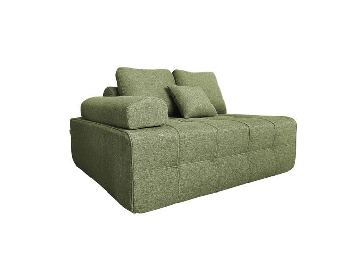 Oviala - Fauteuil compressé droit pour canapé modulable assise profonde en tissu avec coussins