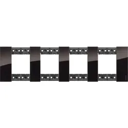 Legrand KA4802M4DG LivingNow Abdeckrahmen 4x2-modulig in der Farbausführung Night